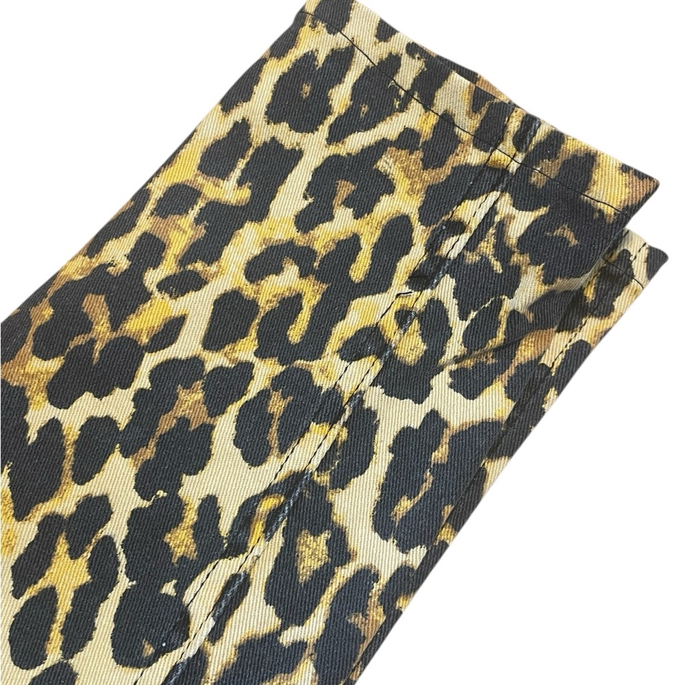 Rebecca Minkoff Beetle Juice, Cheetah Print Jeans, Zippered Ankle, Size 2, NWT - Picture 3 of 7